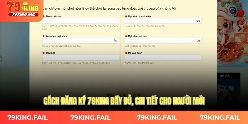 Cách đăng ký 79KING đầy đủ cho người mới